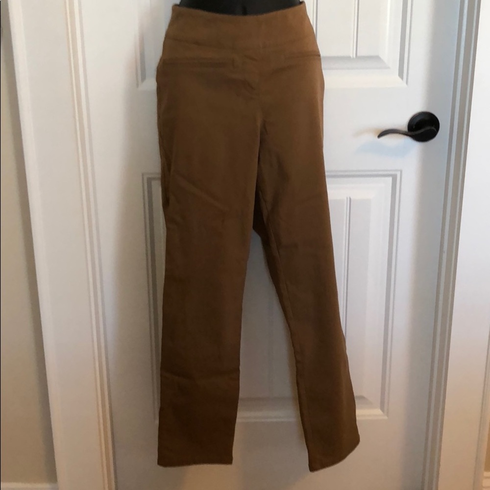 Sable brown slip on pants